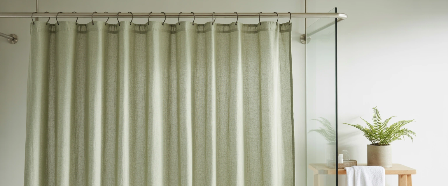 Шторки для ванной с кольцами - Баннер категории