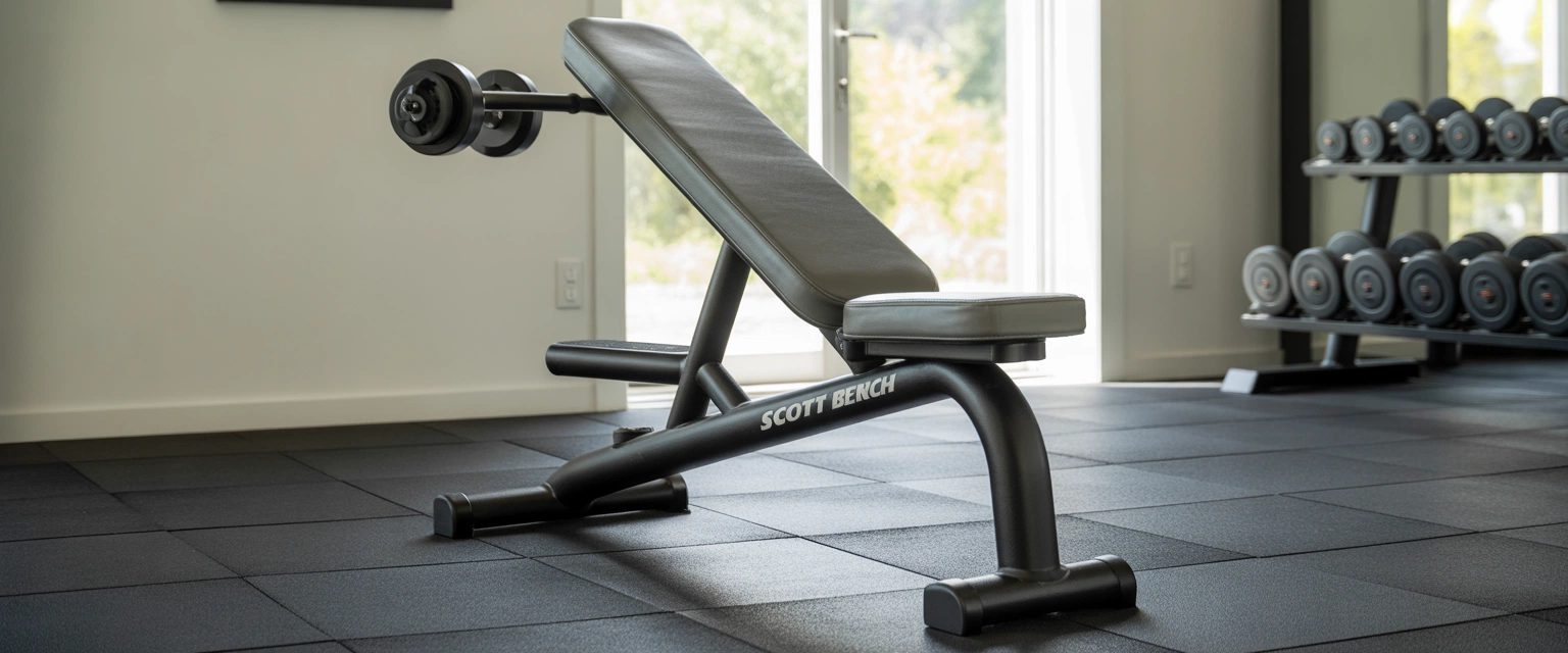 Скамья Скотта (изолированный подъем на бицепс) - Баннер категории