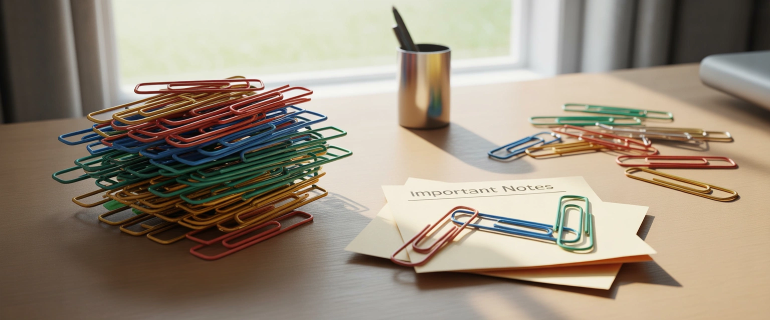 Скрепки цветные - Баннер категории