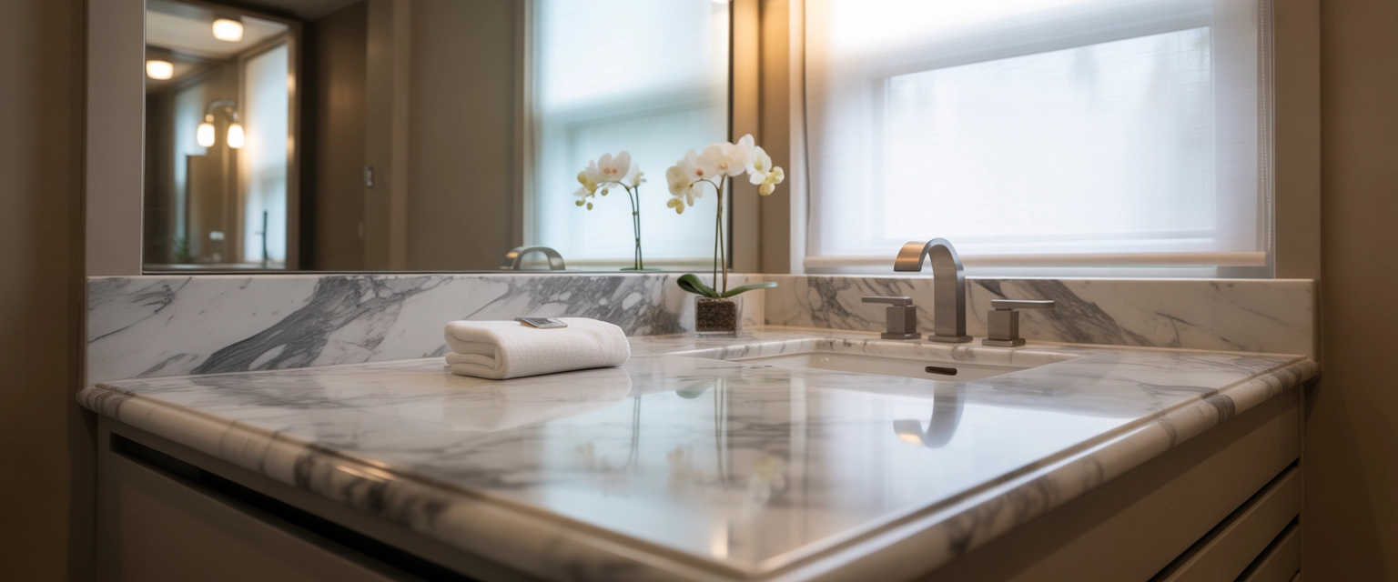 Столешницы для ванны из мрамора - Баннер категории