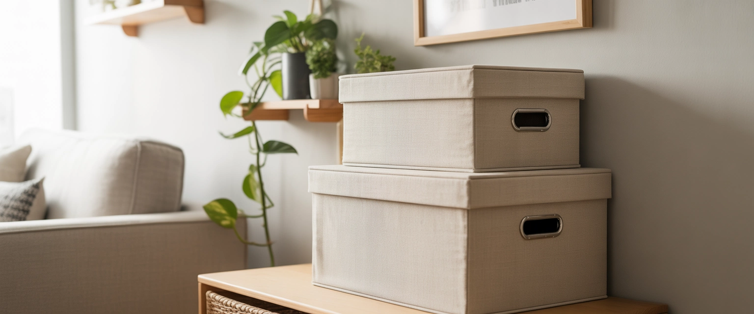 Коробки и корзины для хранения - Баннер категории