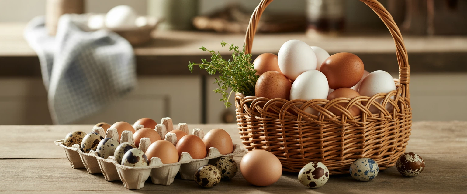 Яйца куриные/перепелиные - Баннер категории
